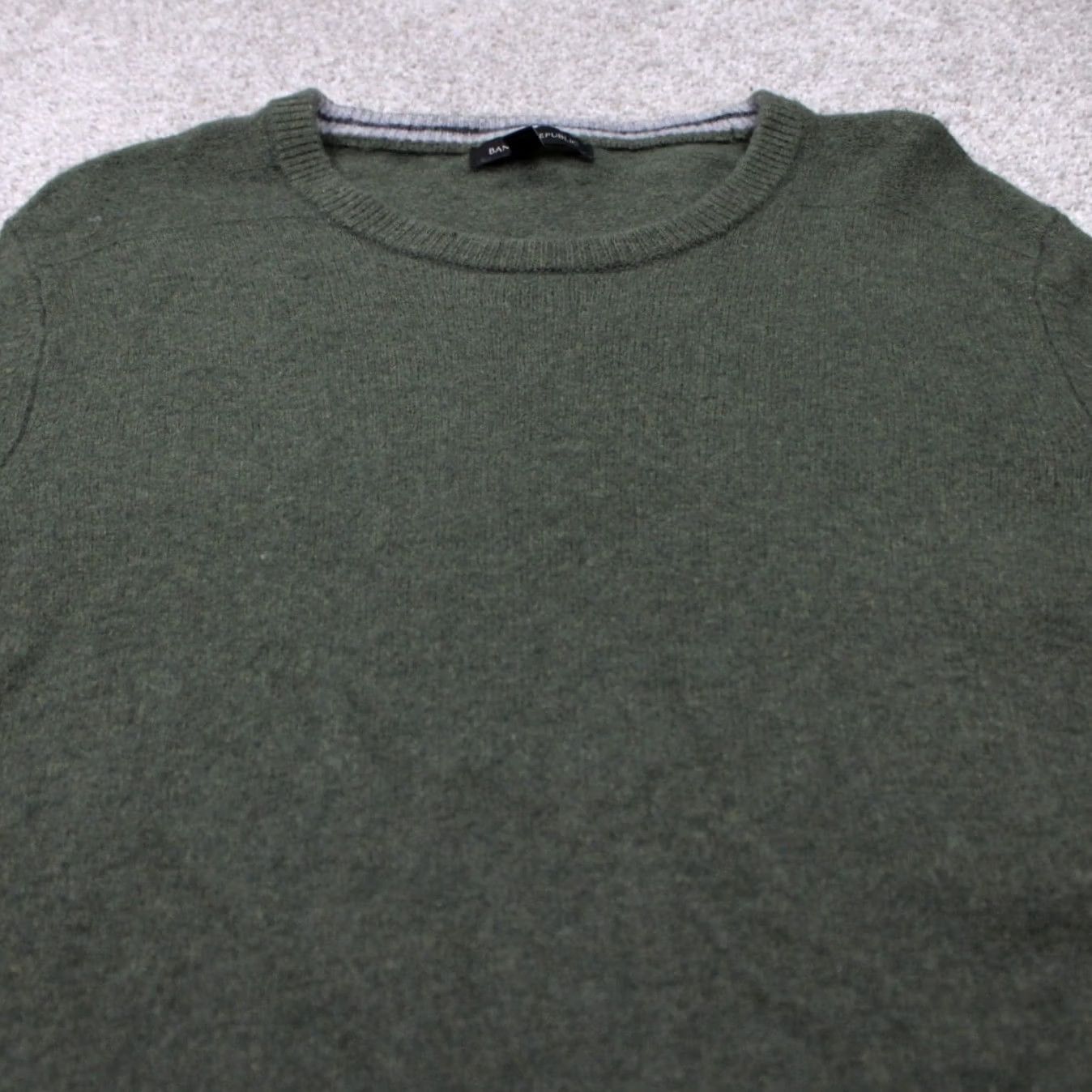 Banana Republic Banana Republic Sweater Mens XL Green Wool Merino L/S Pullover Size US XL / EU 56 / 4 - 4 Thumbnail