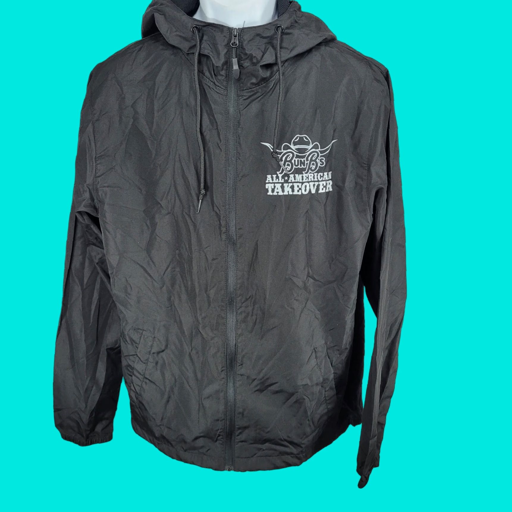 Vintage Independent Bun B's All American Takeover Hooded Windbreaker Size Medium M Size US M / EU 48-50 / 2 - 1 Thumbnail