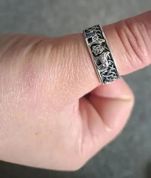 Japanese Brand Viking Nordic Mythology Giant Wolf Rings (size 6-13) Size ONE SIZE - 4 Thumbnail