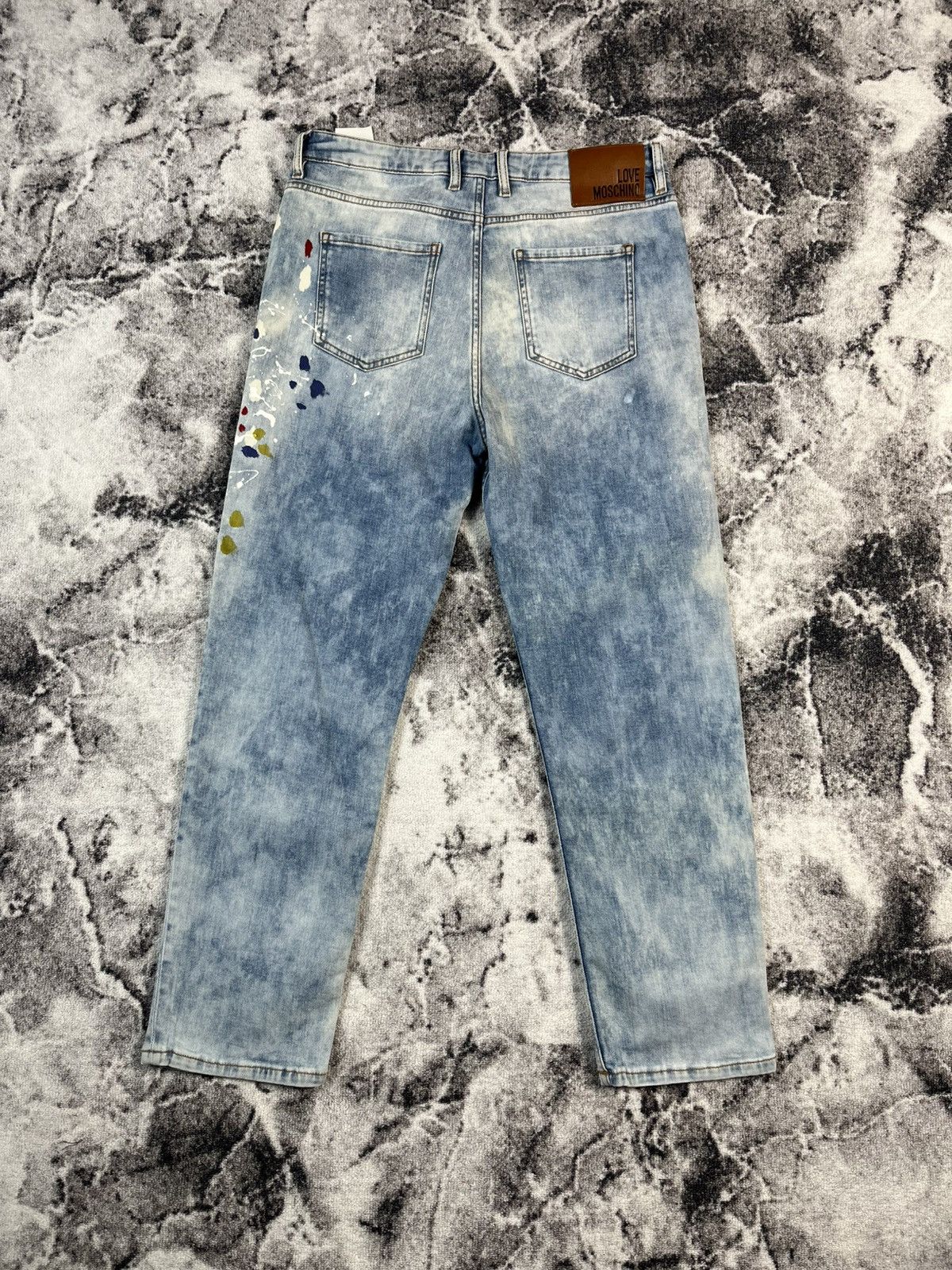 Love Moschino Love Moschino Paint Splatter Denim Jeans Women 29 Italy Size 29" - 11 Thumbnail