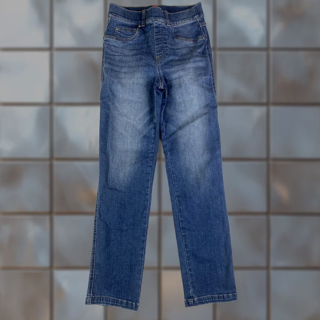 Spanx VINTAGE SPANX Jeans Womens Small Straight Leg pull-on Indigo Size 28" / US 6 / IT 42 - 1 Thumbnail