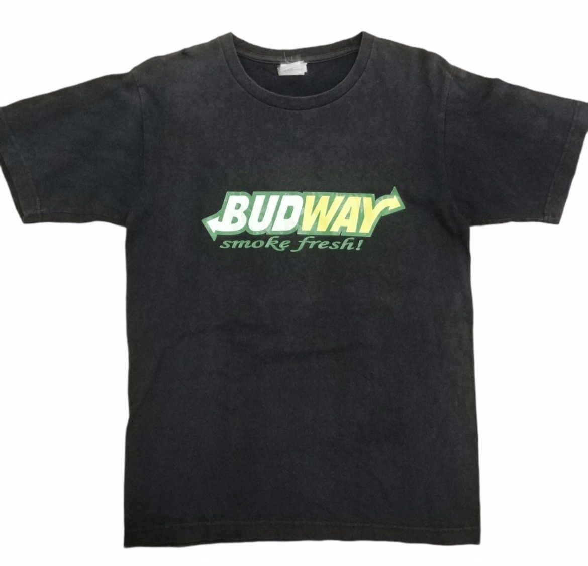 Japanese Brand 🔥Vintage Faded Subway Parody Budway Tees Size US M / EU 48-50 / 2 - 2 Thumbnail
