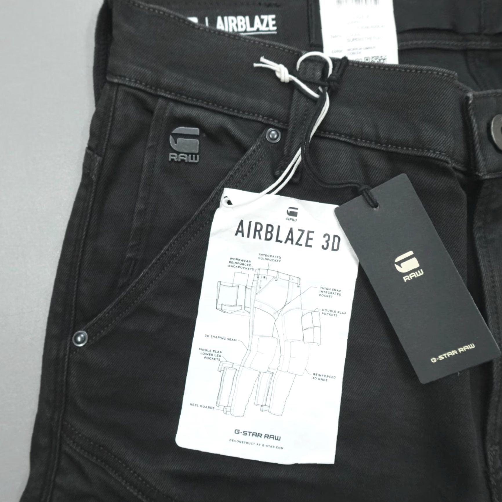 G-Star G-Star Raw Airblaze 3D Skinny Jeans Men’s Size 31x30 Black Size US 31 - 2 Thumbnail