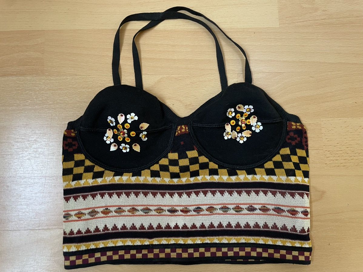 Jean Paul Gaultier JEAN PAUL GAULTIER CROP TOP BUSTIER Size S / US 4 / IT 40 - 1 Thumbnail