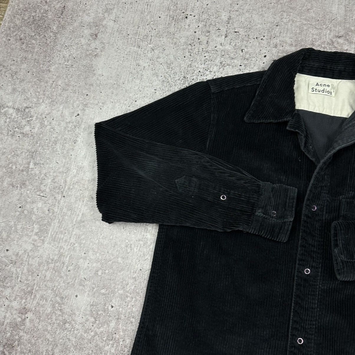 Acne Studios Acne Studios Vintage Corduroy Black Overshirt Size US S / EU 44-46 / 1 - 4 Thumbnail