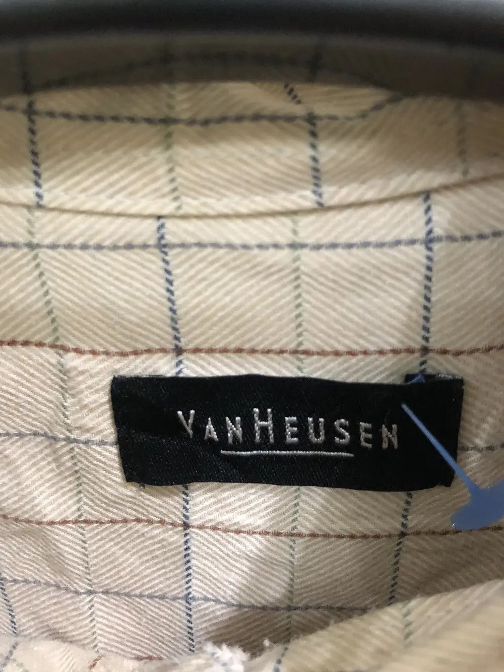 Flannel × Vintage Vintage Van Heusen Plaid Tartan Flannel Shirt 👕 Size US L / EU 52-54 / 3 - 3 Thumbnail