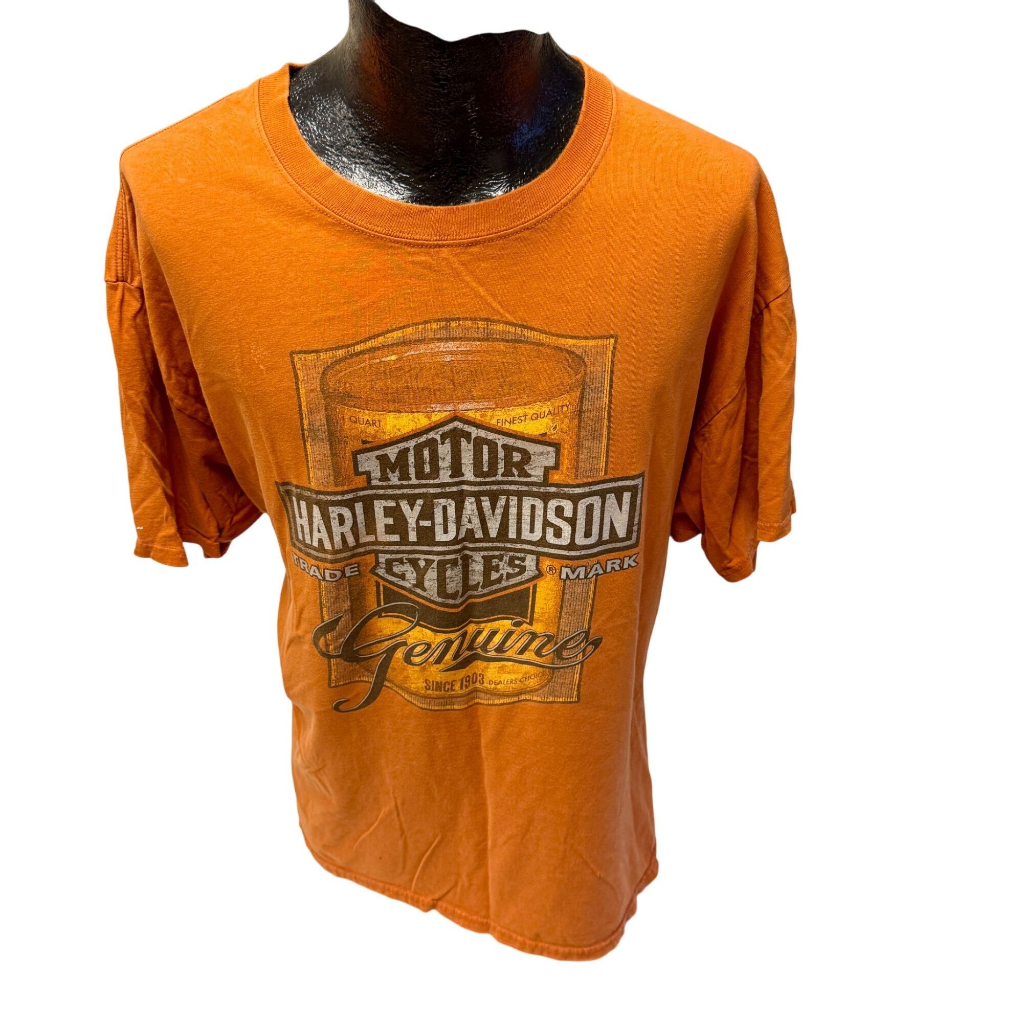 Harley Davidson HORNY TOAD Temple TEXAS 2011 Motorcycle ROASTED ARMADILLO T Size US XL / EU 56 / 4 - 3 Thumbnail