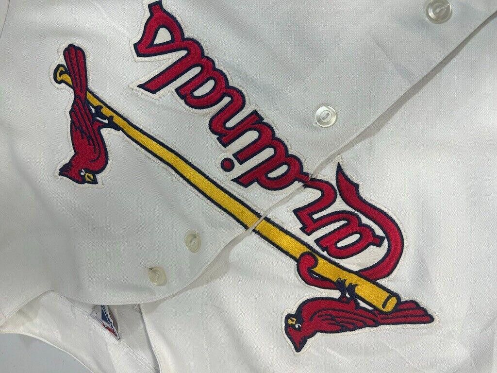 Majestic Vintage David Eckstein #22 St. Louis Cardinals MLB Baseball Size US XL / EU 56 / 4 - 4 Thumbnail