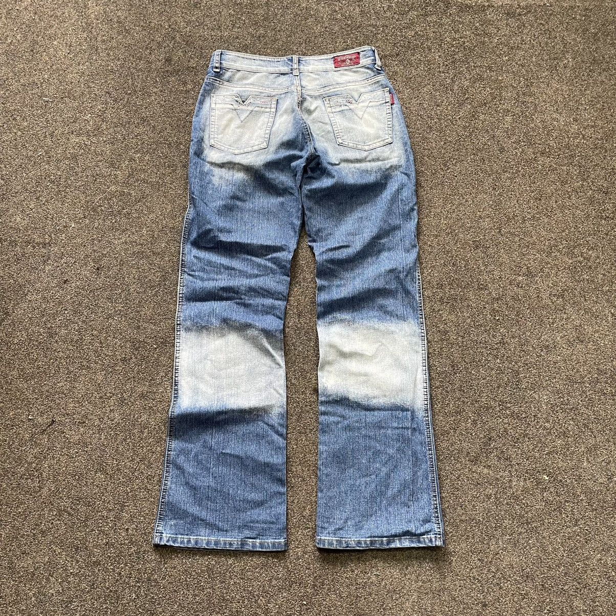 Vintage Vintage 90s Faded Flare Jeans Wide Leg Y2K Streetwear 28 Size 28" / US 6 / IT 42 - 6 Thumbnail