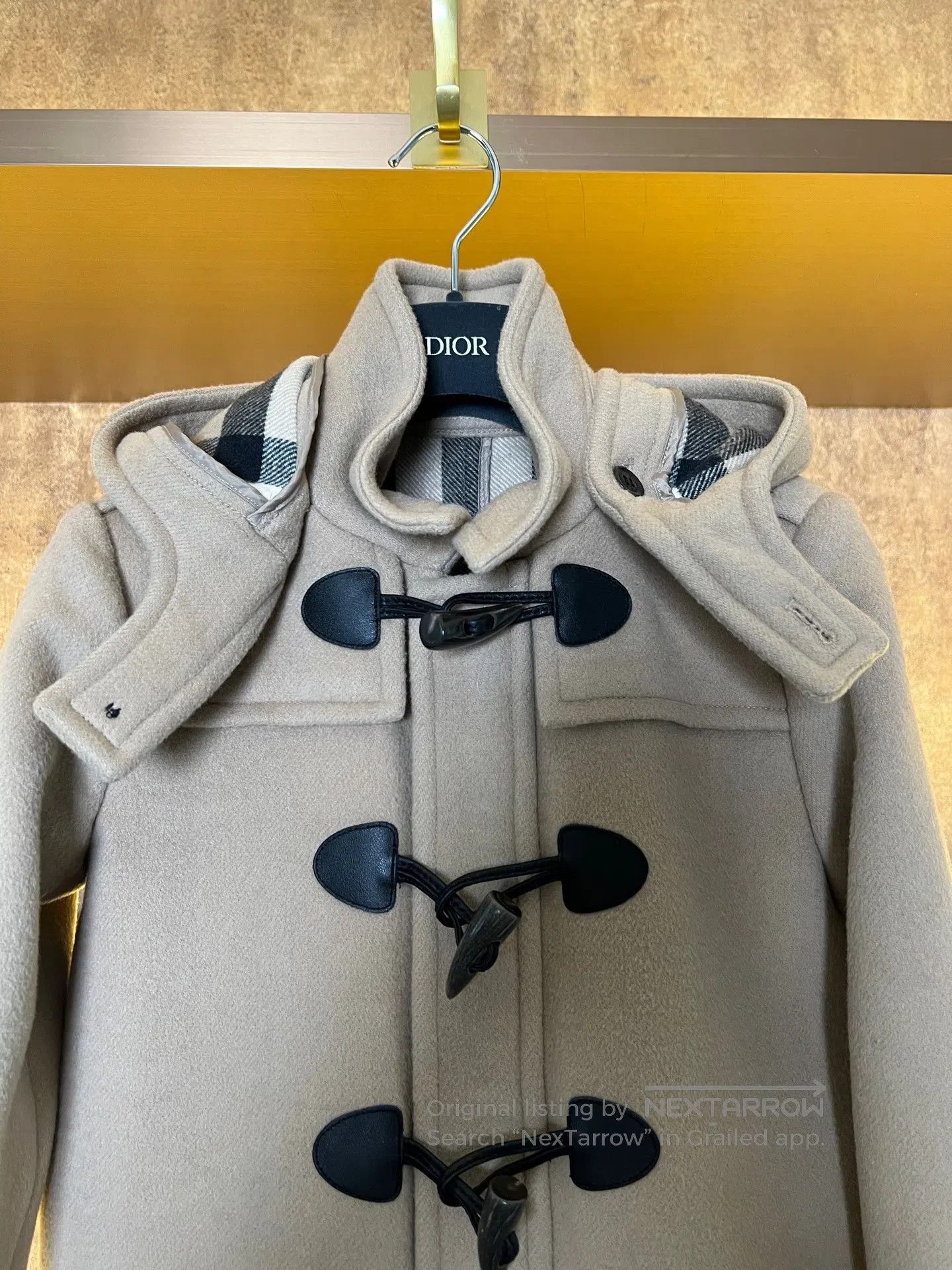 Burberry Burberry Toggle Plaid Wool Coat| Size S / US 4 / IT 40 - 3 Thumbnail