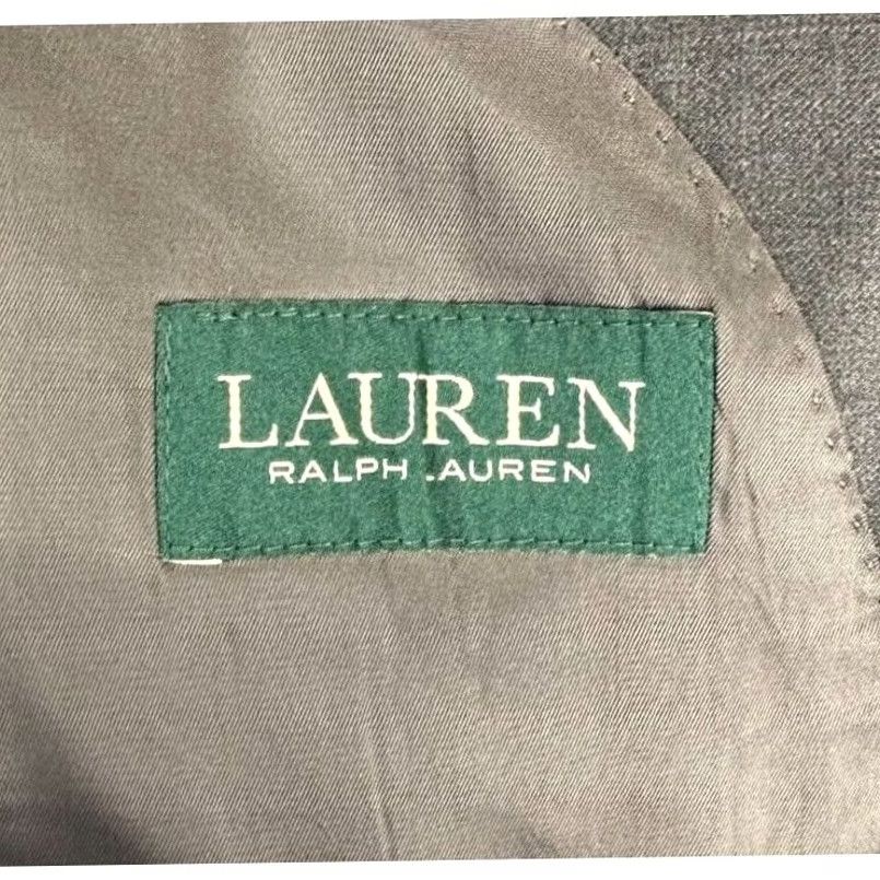 Ralph Lauren Ralph Lauren Jacket Mens 46 Gray Wool Blazer Adult 46L Long Dark Grey Sports Coat Office Size 46R - 3 Thumbnail