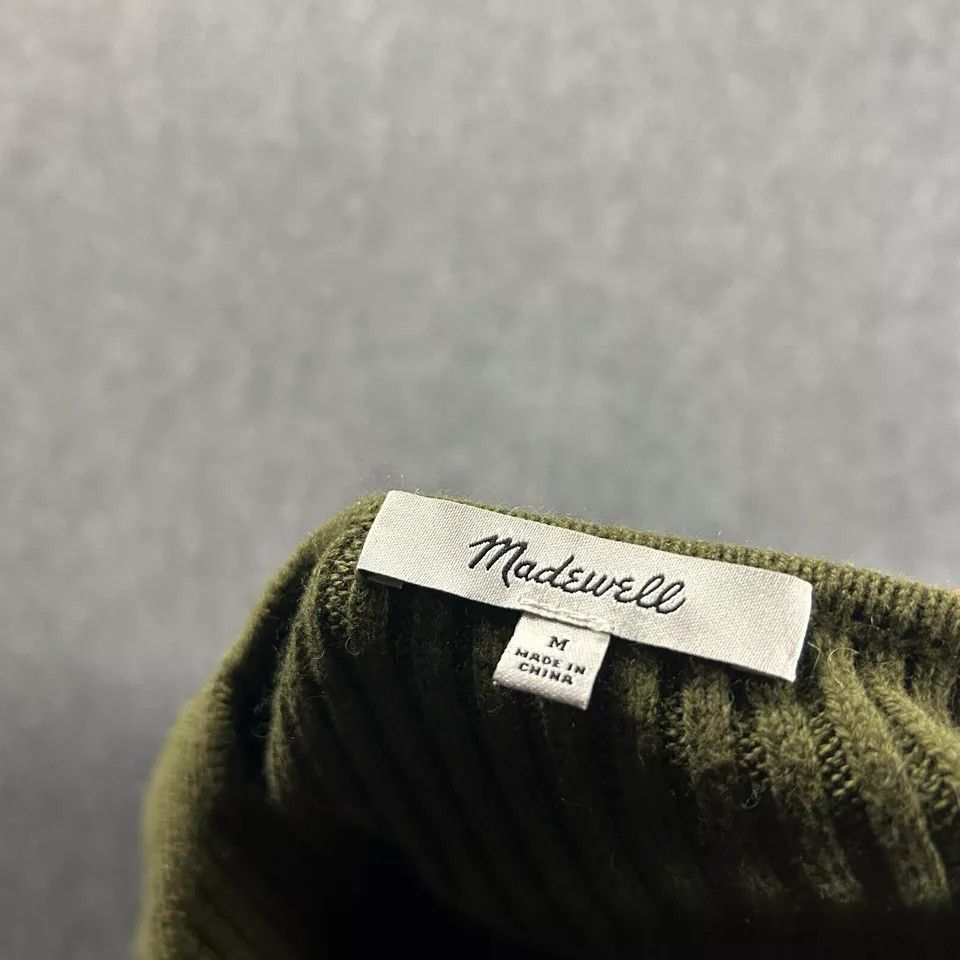 Madewell Madewell Dress Women Medium Green Sweater Knit Blouson Size M / US 6-8 / IT 42-44 - 6 Thumbnail