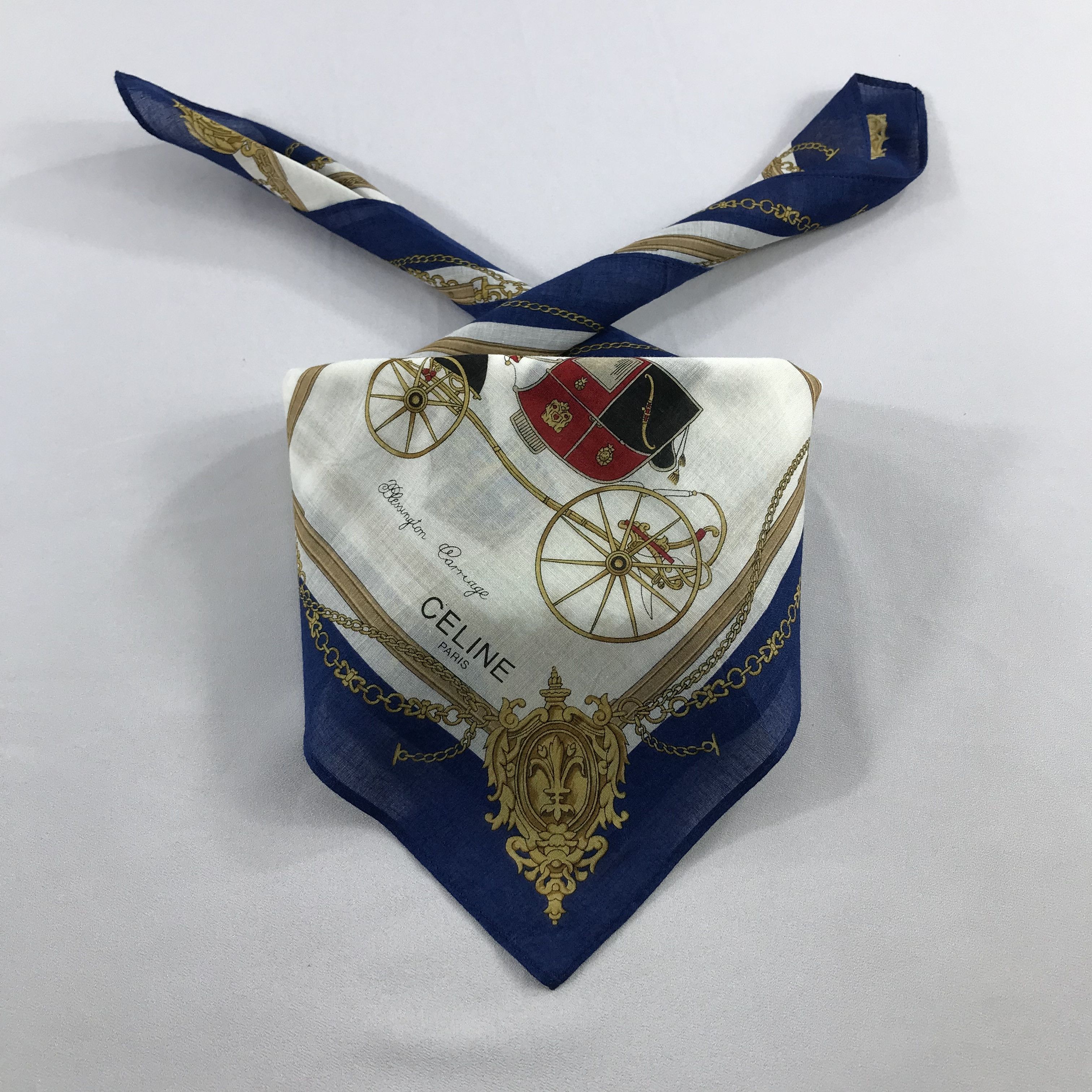 Celine × Vintage Celine Bandana / Handkerchief / Neckerchief - S2537 Size ONE SIZE - 3 Thumbnail