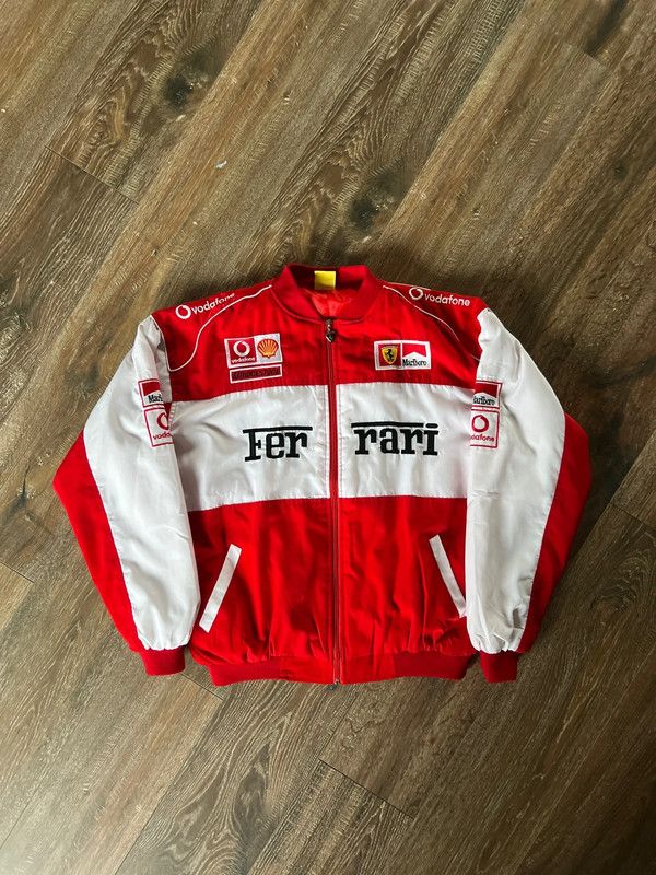 Ferrari Ferrari jacket red white retro pinterest sport streetwear Size US XXL / EU 58 / 5 - 1 Thumbnail