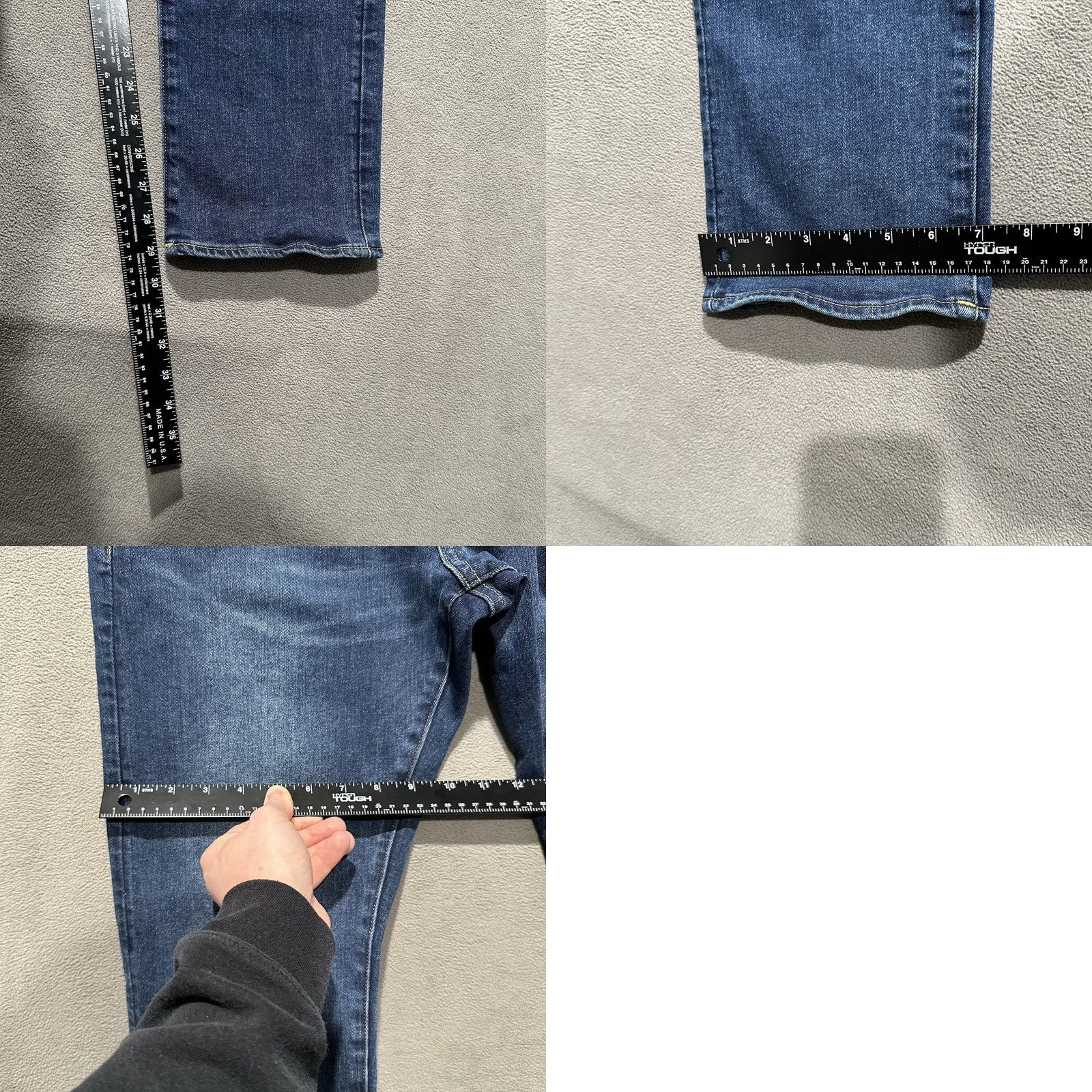 G-Star VINTAGE G-Star Raw Jeans Mens 31x32 Blue Denim Button Fly Designer 3301 Straight Size US 31 - 10 Thumbnail