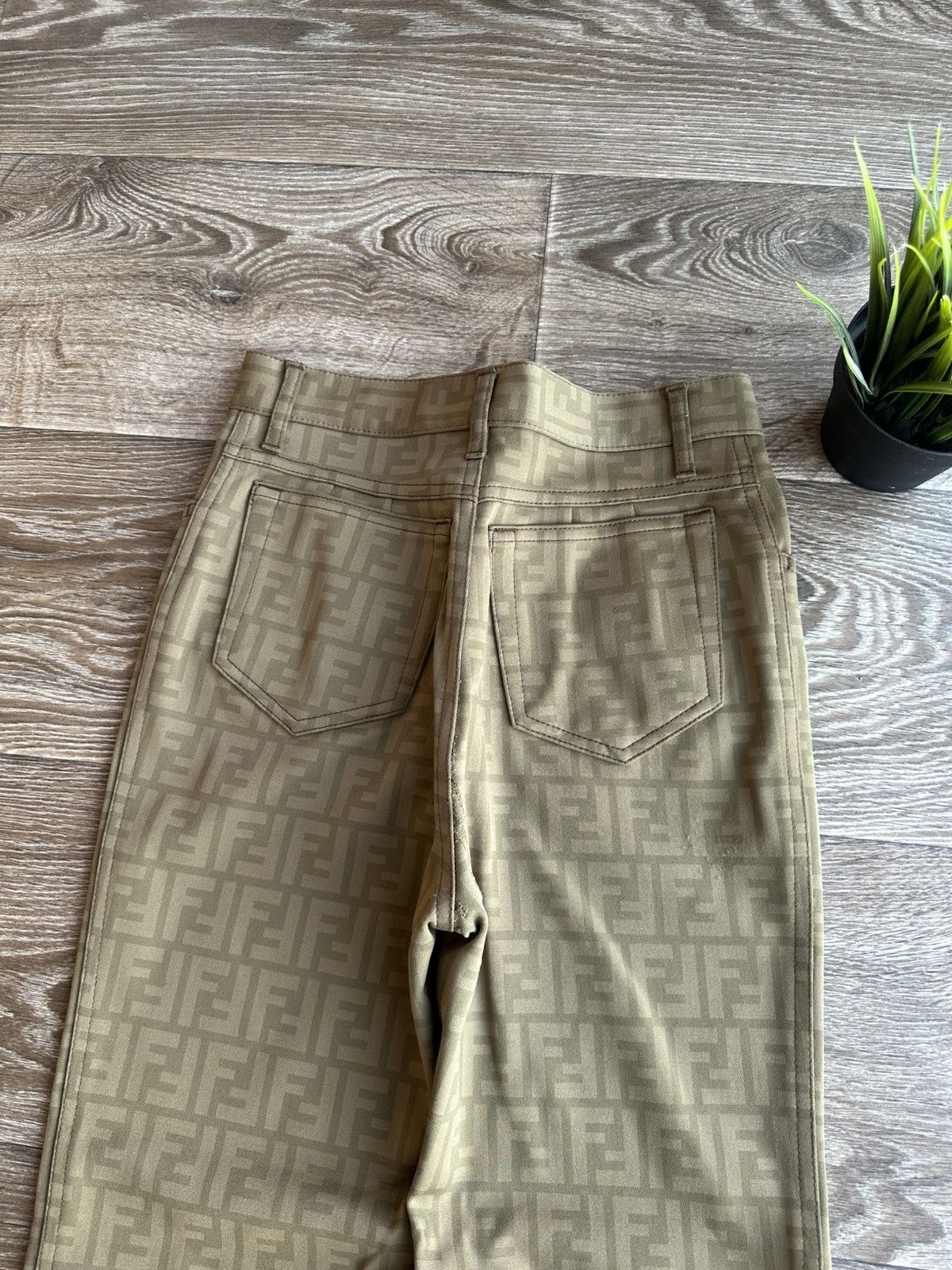 Fendi 🔥 Fendi Roma Zucca Denim Jeans Pants Monogram Trousers FF Size 28" / US 6 / IT 42 - 4 Thumbnail