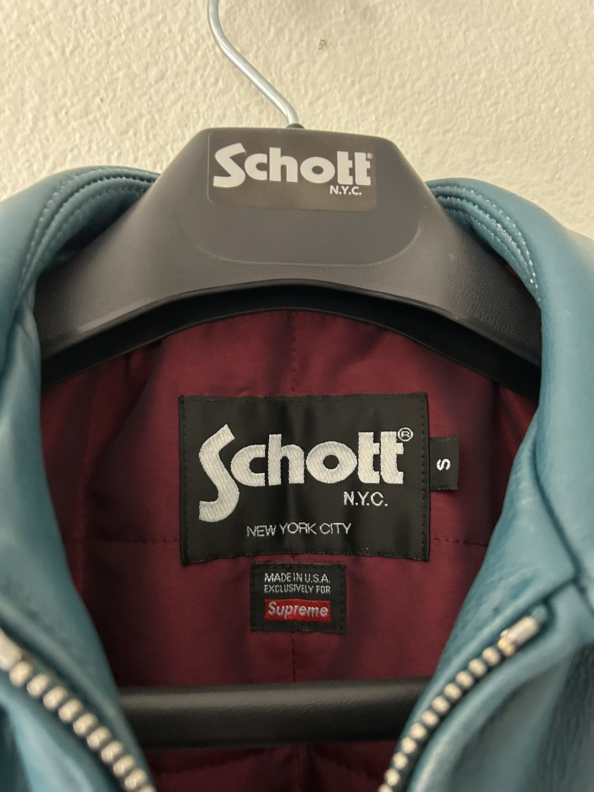 Schott × Supreme Supreme x Schott Cafe Racer Leather Jacket Size Small Size US S / EU 44-46 / 1 - 5 Thumbnail