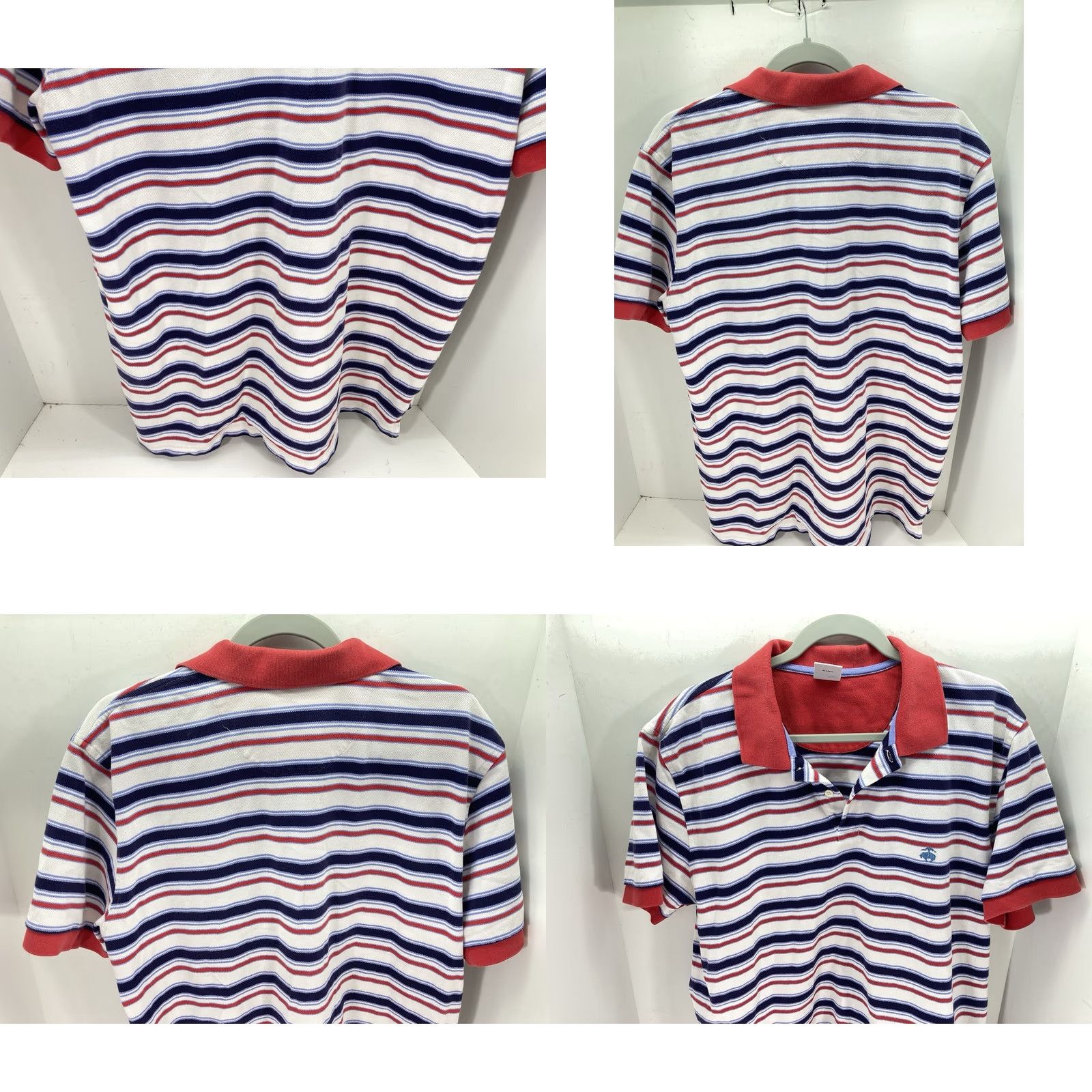 Brooks Brothers Brooks Brothers Polo Shirt Men XL Red Stripe Short Sleeve Cotton Knit Pullover Size US XL / EU 56 / 4 - 8 Thumbnail