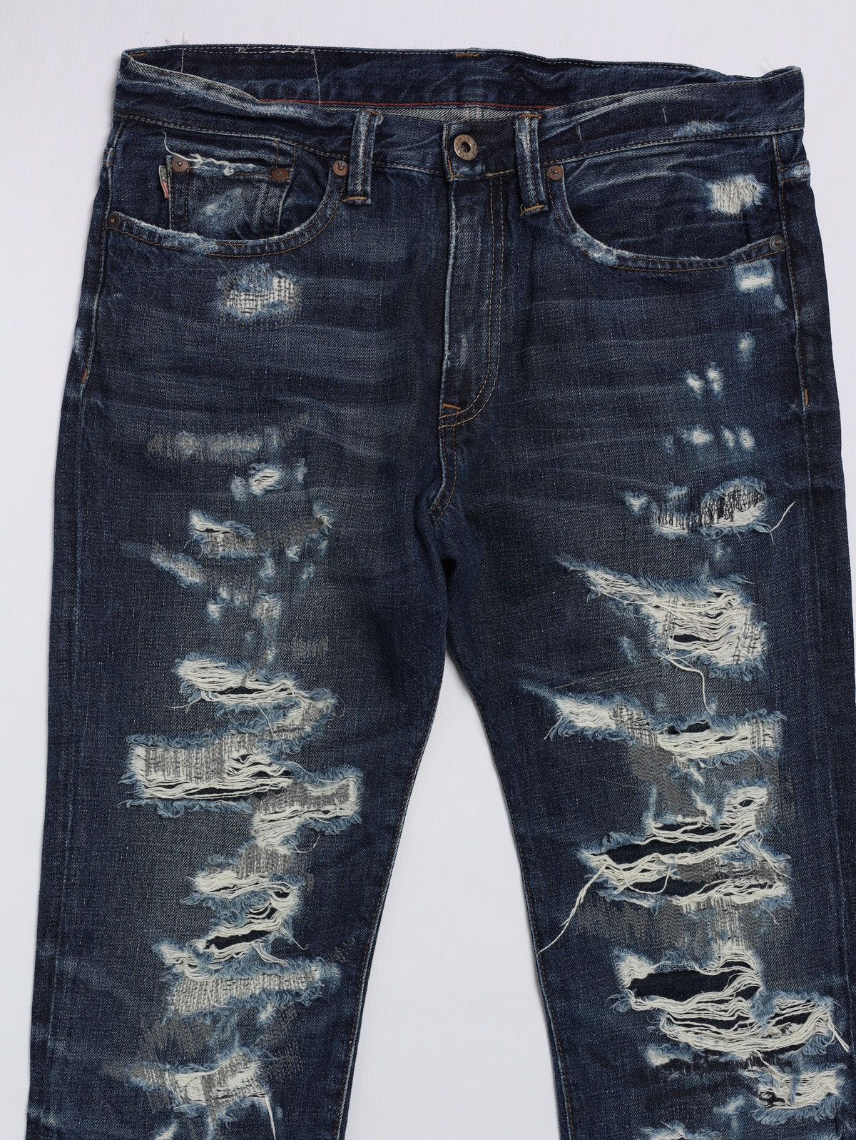 Denim & Supply Ralph Lauren Ralph Lauren Distressed Ginger Boyfriend Jeans Denim Pants Size 32" / US 10 / IT 46 - 2 Thumbnail