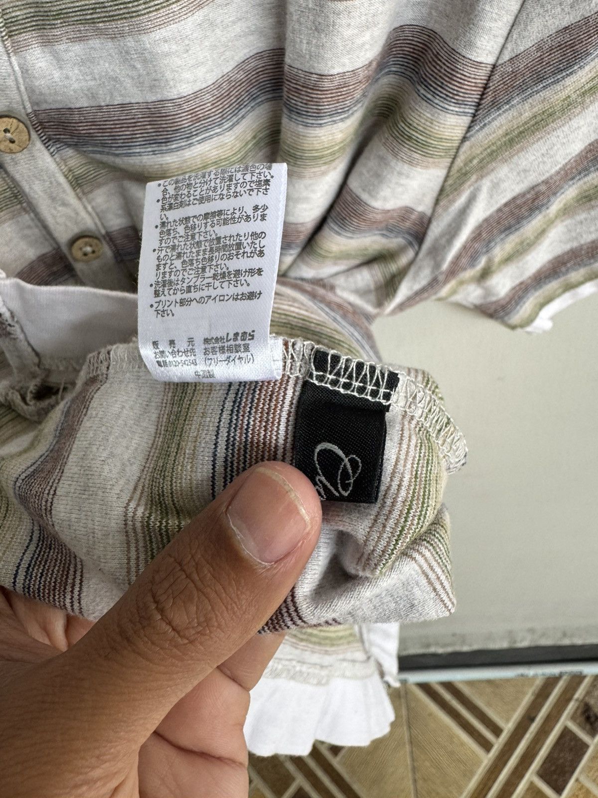 Japanese Brand DOUBLE LAYER STRIPED BY HARD PULL T SHIRT Size US M / EU 48-50 / 2 - 7 Thumbnail