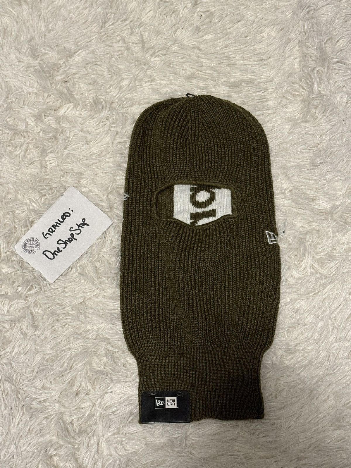 Supreme New Era Olive Balaclava