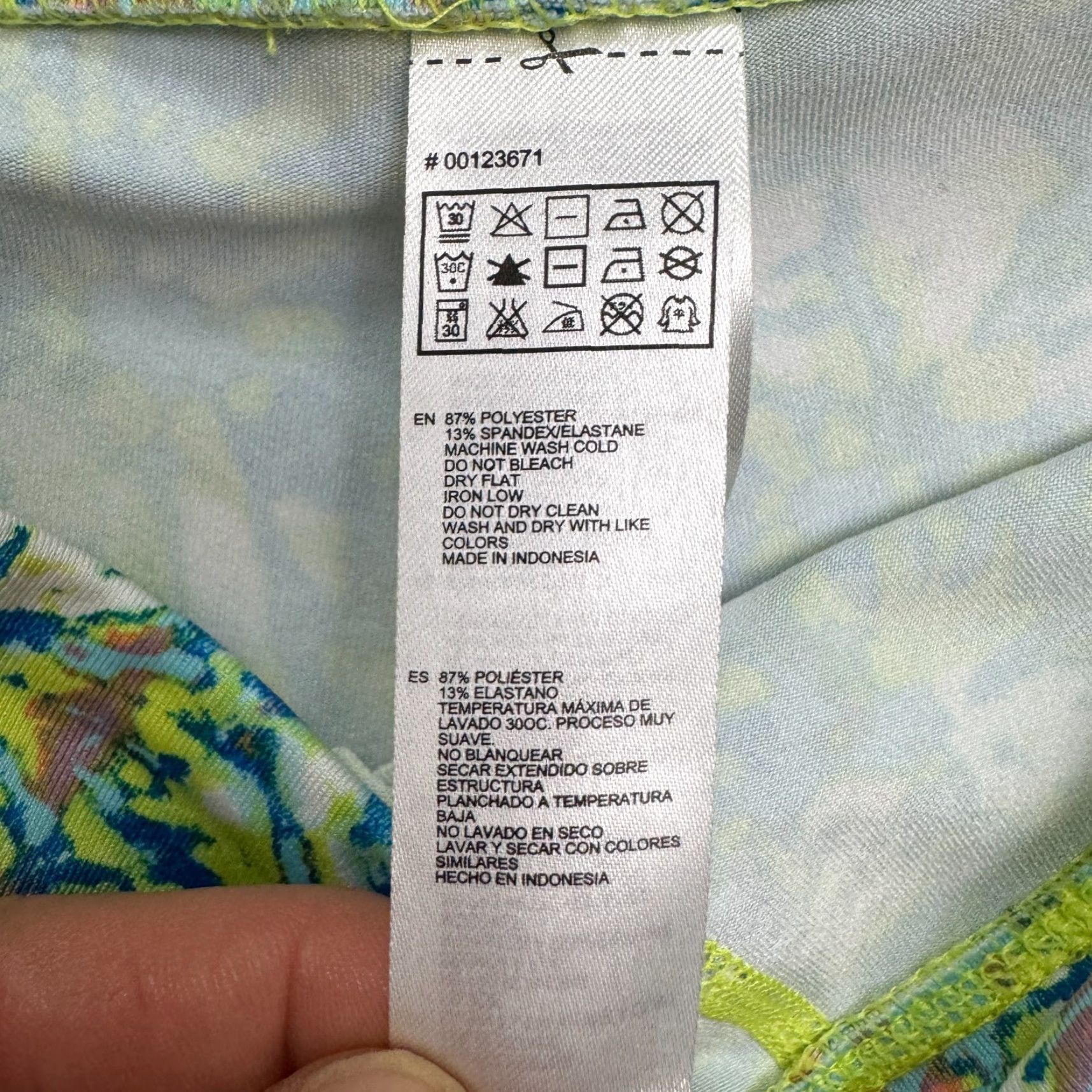 Forever 21 FOREVER 21 Tie-Dye Compression Shorts Womens Small Neon Green Blue Pink Active Size 28" / US 6 / IT 42 - 5 Thumbnail