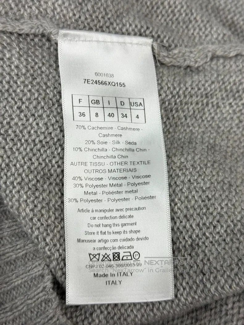 Dior Dior Grey Lucky Star Sweater Size XS / US 0-2 / IT 36-38 - 4 Thumbnail