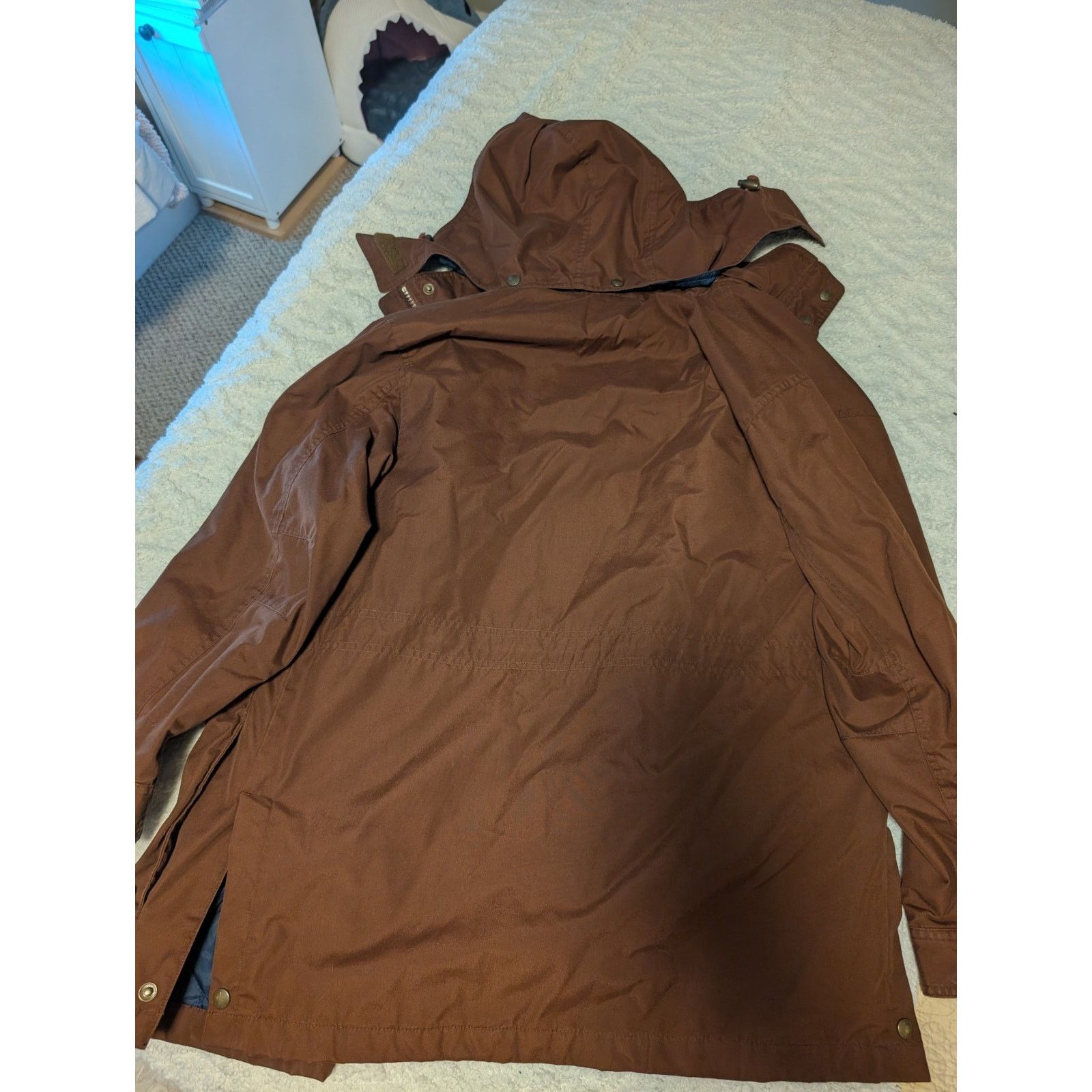 Lands' End Lands End Long Jacket Coat Small Lined Hood Brown Women's Size S / US 4 / IT 40 - 5 Thumbnail
