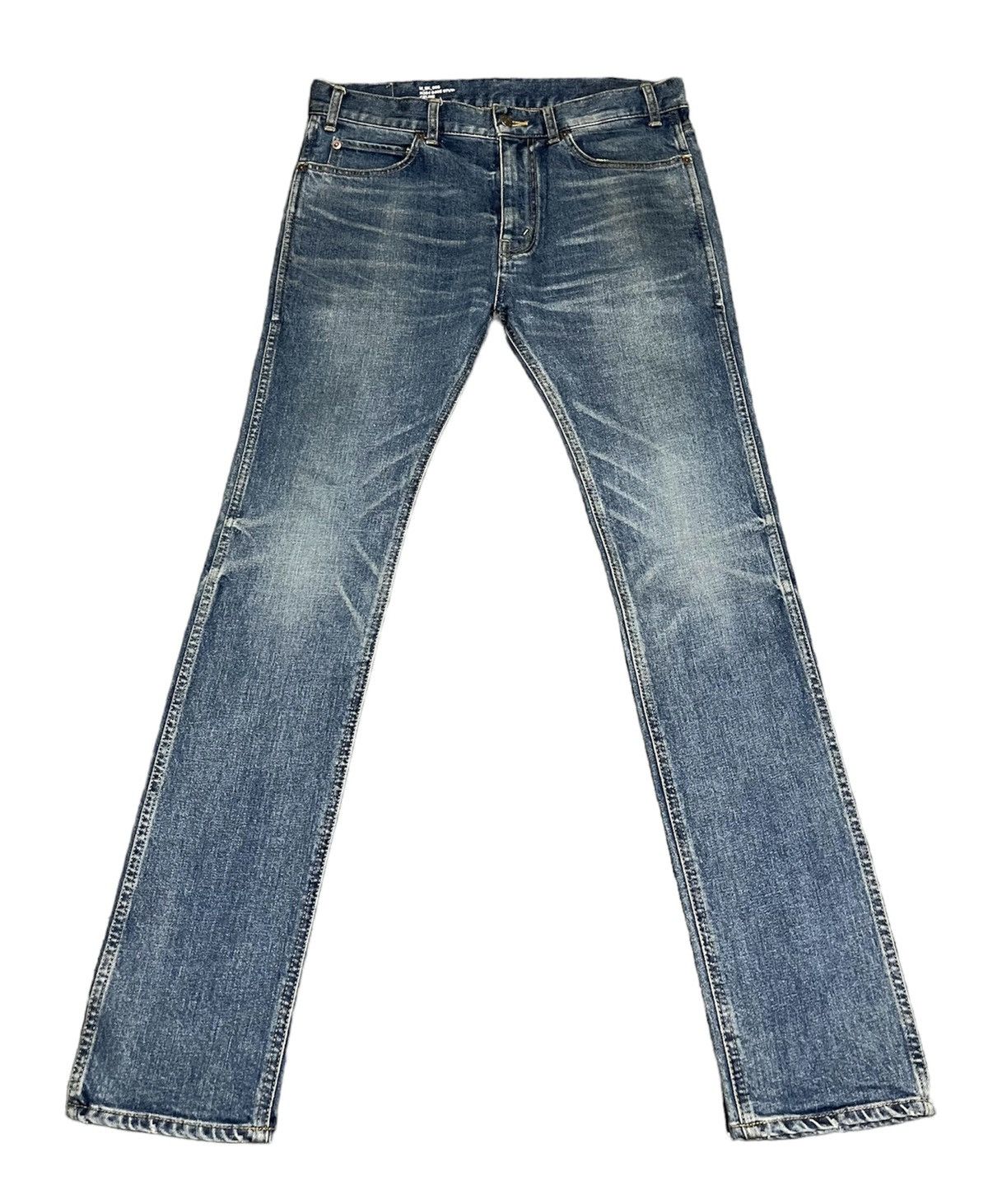 image of 31 Celine Sk 005 Union Blue Jeans Denim Pants Zip Japan Made, Men's