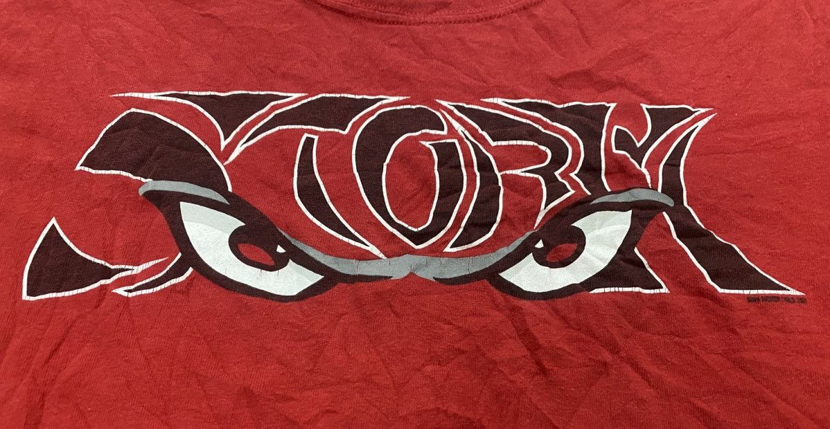 Vintage Bjork Storm Eyes 2002 Vintage T-Shirt Red Vespertine Tour Size US L / EU 52-54 / 3 - 2 Thumbnail