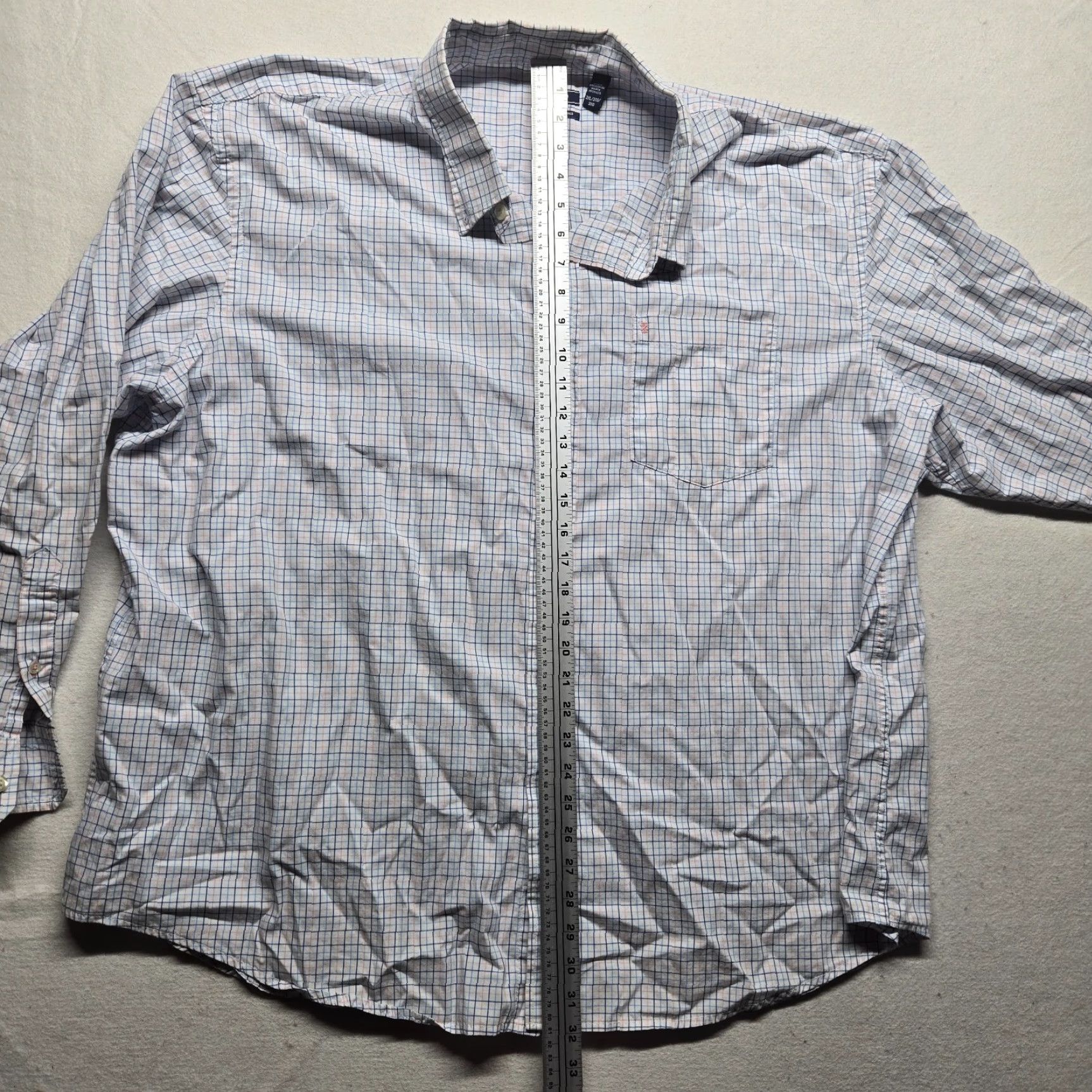 Izod IZOD Shirt Button-Up White Checkered Long Sleeve Adult 3XL Regular Men’s, Cotton, Preppy Classic, Everyday Wear Size US XXL / EU 58 / 5 - 6 Thumbnail