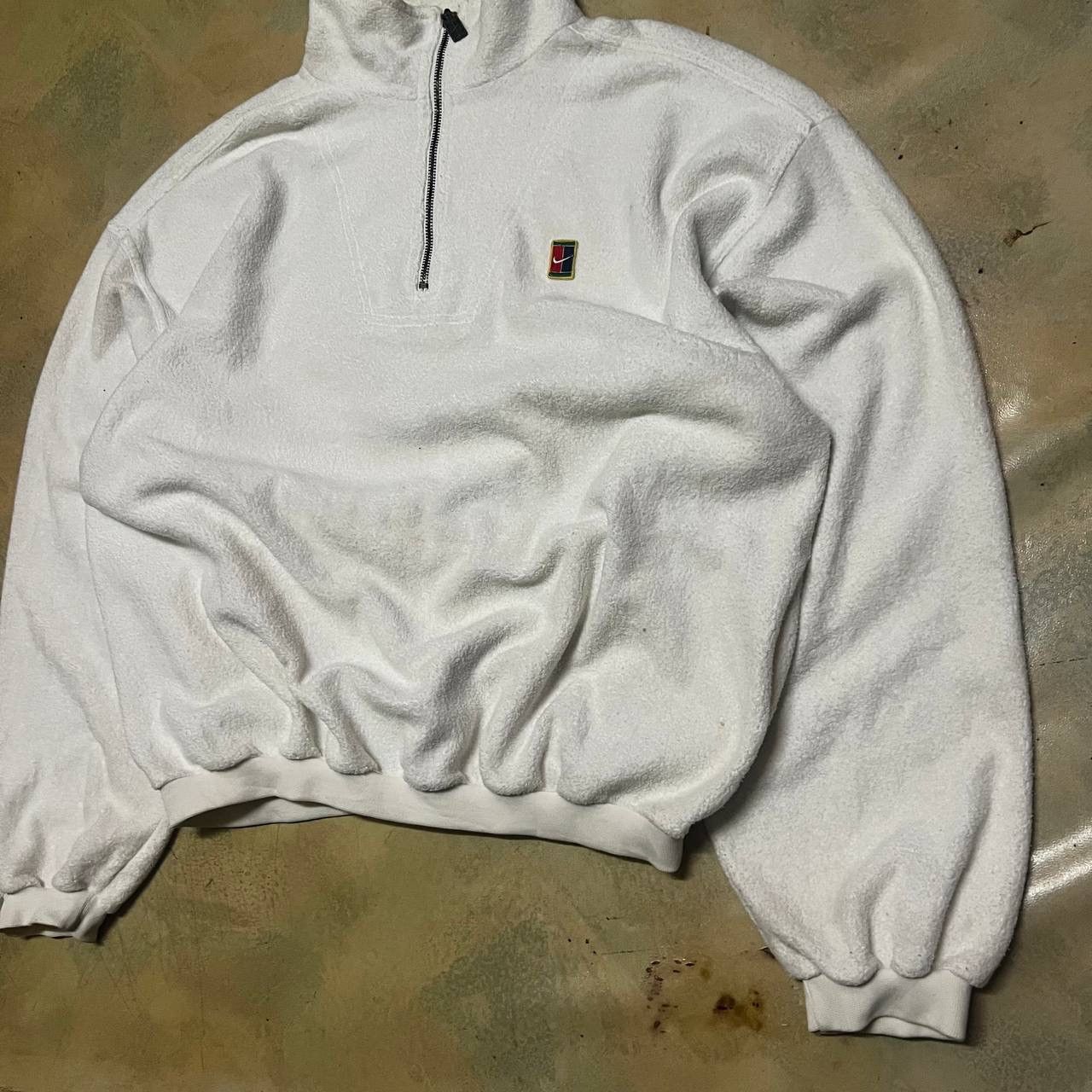 Nike × Vintage Vintage Nike Fleece Sweatshirt Small Logo Half Zipper Size US M / EU 48-50 / 2 - 2 Thumbnail