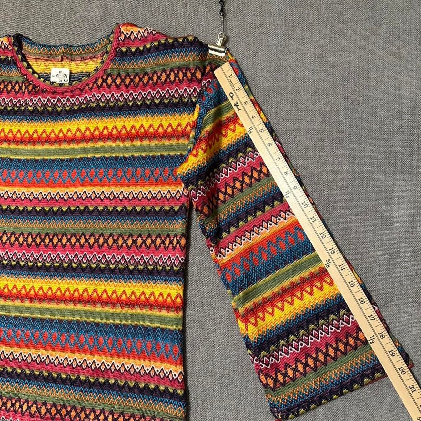 Coogi Multicolor 3D Kint sweater Size L / US 10 / IT 46 - 5 Thumbnail