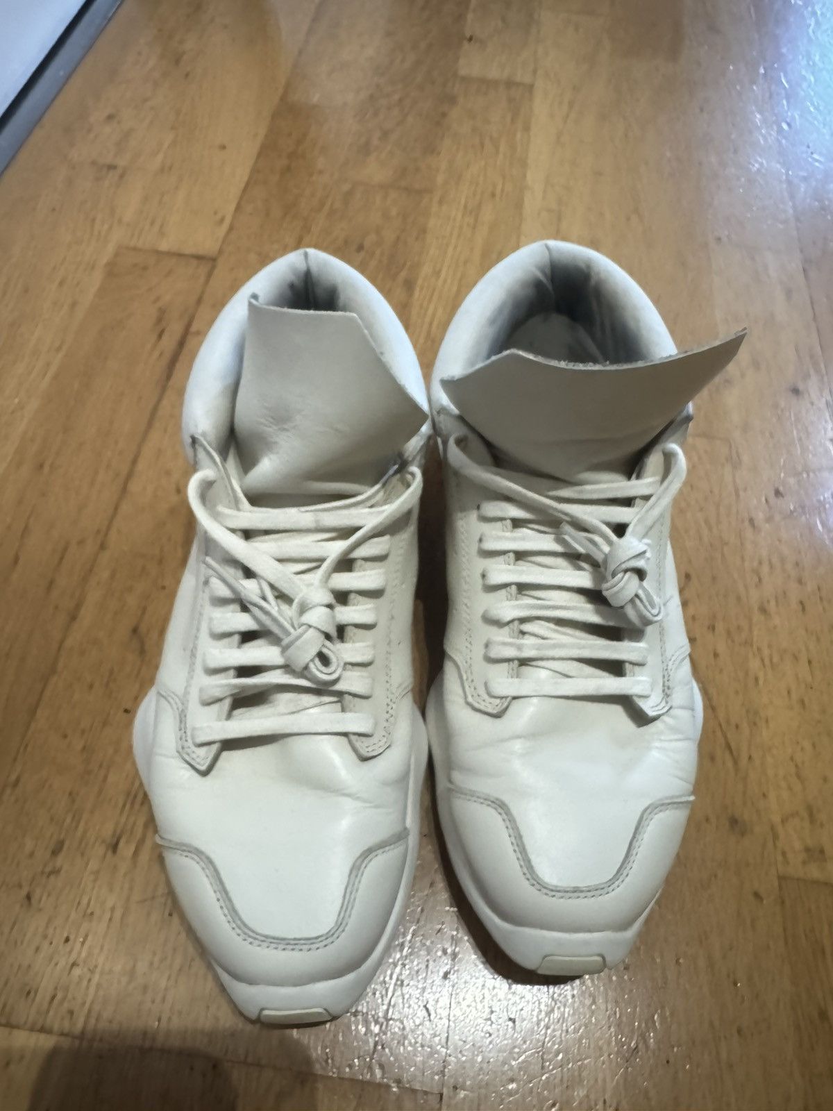 Adidas × Rick Owens Adidas x Rick Owens 'Ro Runner' Sneakers Cream (size 42 Eur) Size US 9 / EU 42 - 9 Thumbnail