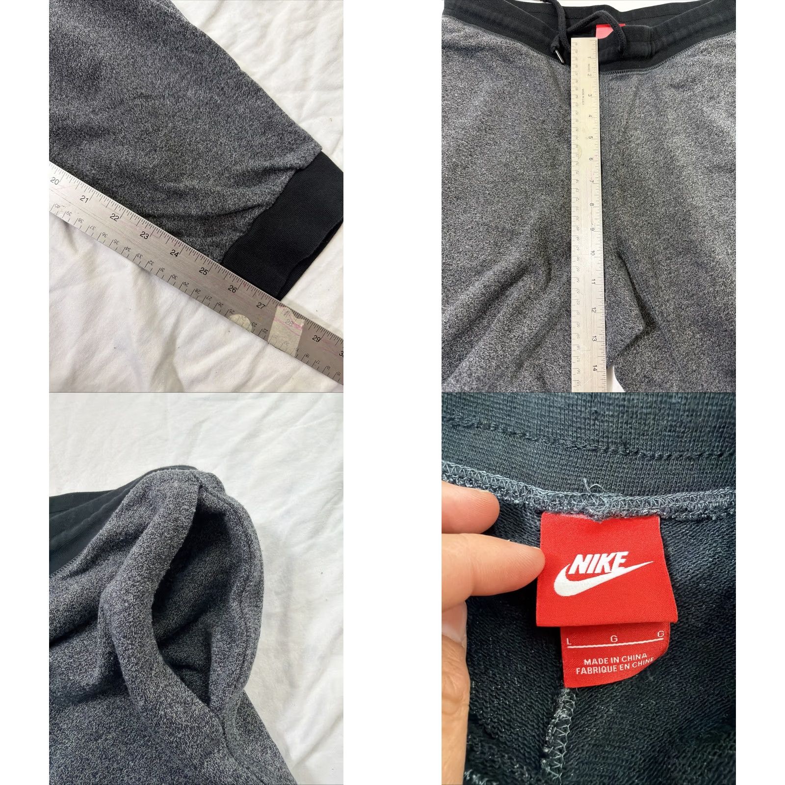 Nike Nike Sweatpants Mens Tapered Warm Up Drawstring Athleisure Gray L Size US 33 - 8 Thumbnail