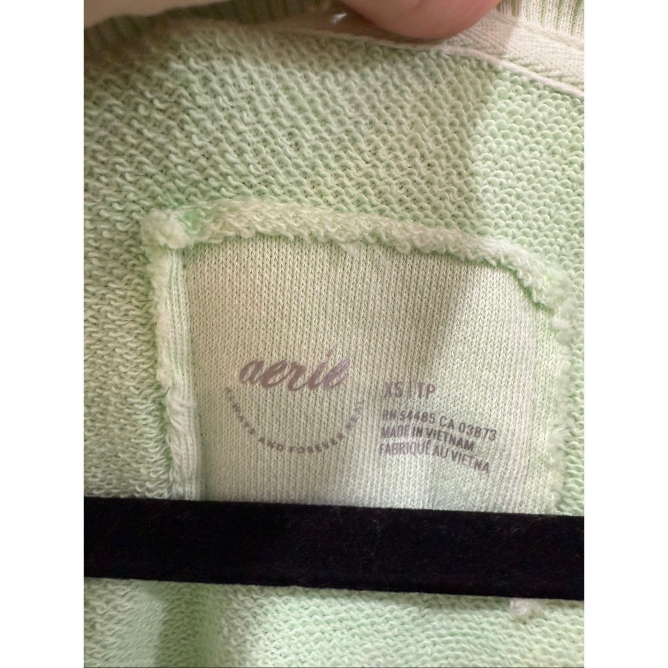 ABLE Aerie oversized relaxed fit v-neck sweatshirt sz XS Size XS / US 0-2 / IT 36-38 - 3 Thumbnail