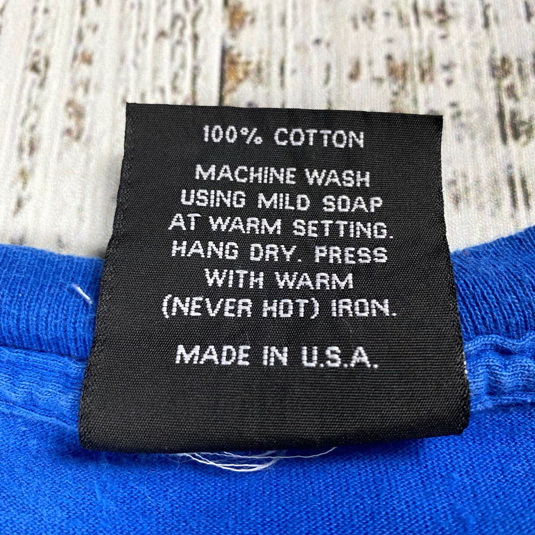 Vintage Vintage Rugid Wear 90s Thug Brother Poem Graphic T-Shirt Men 2XL Blue Hip Hop Streetwear Size US XXL / EU 58 / 5 - 7 Thumbnail