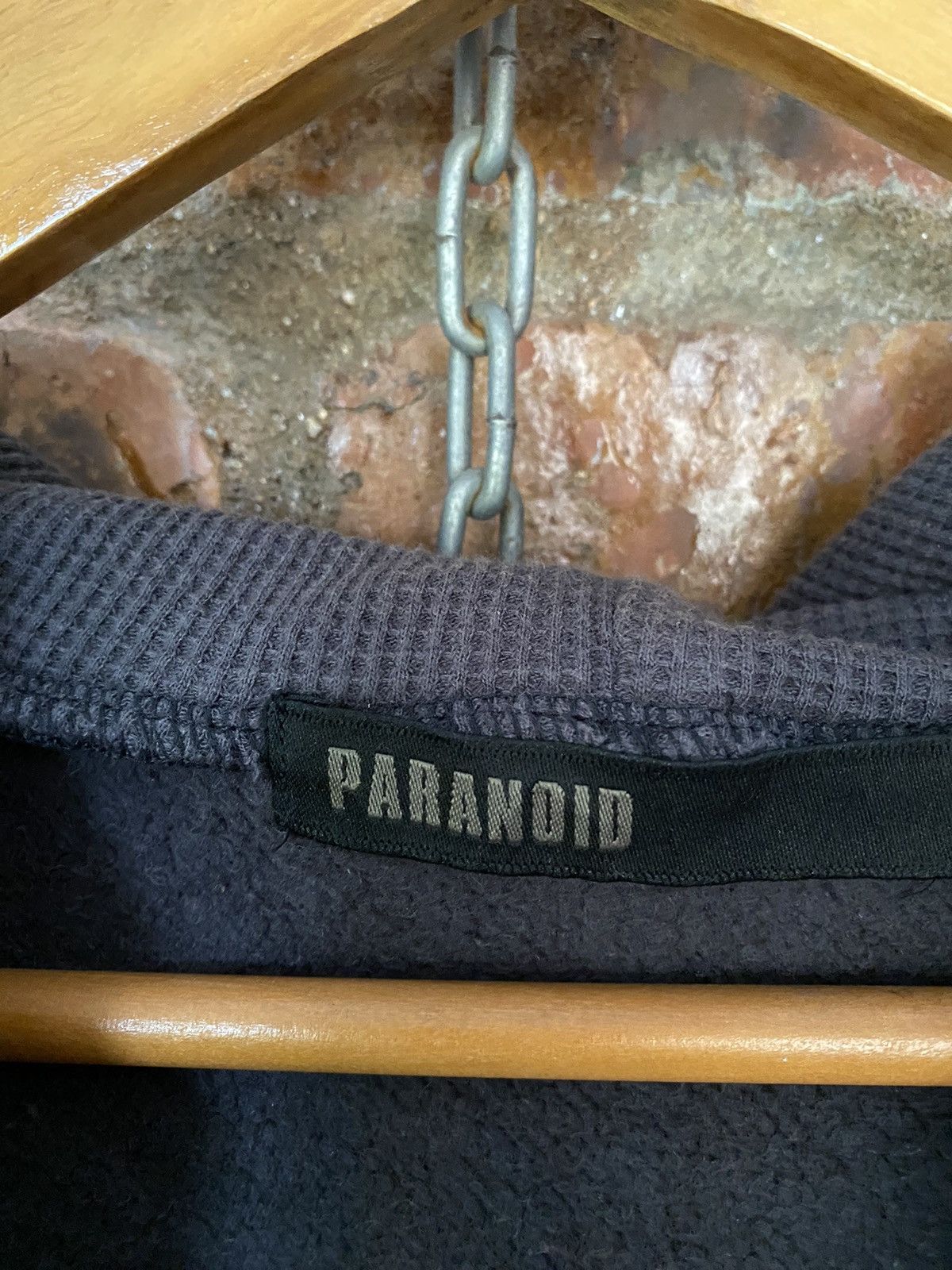 Hysteric Glamour × Japanese Brand × Takahiromiyashita The Soloist. 1990s Paranoid RIRI zipper fringe thermal hoodie Size US XS / EU 42 / 0 - 16 Thumbnail