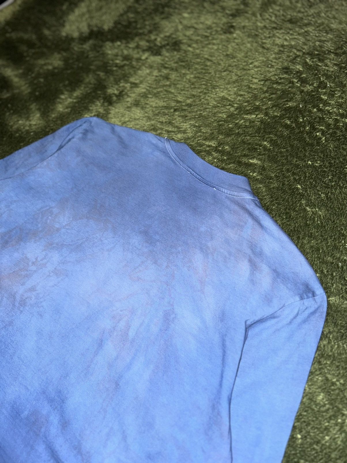 Sunnei [M] SUNNEI Hand-Dyed Logo Print Long Sleeve — Indigo Size US M / EU 48-50 / 2 - 8 Thumbnail