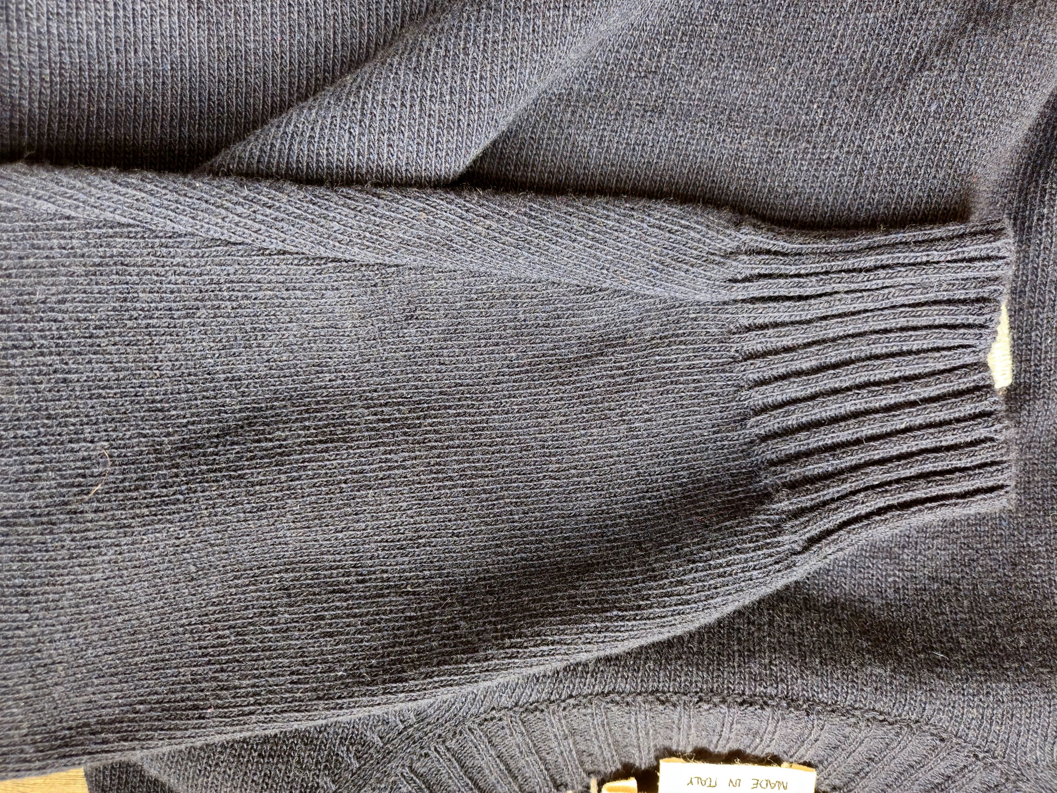 Marni Marni Men's Navy Logo Wool Cashmere Blend Sweater Size 52 Size US XL / EU 56 / 4 - 4 Thumbnail