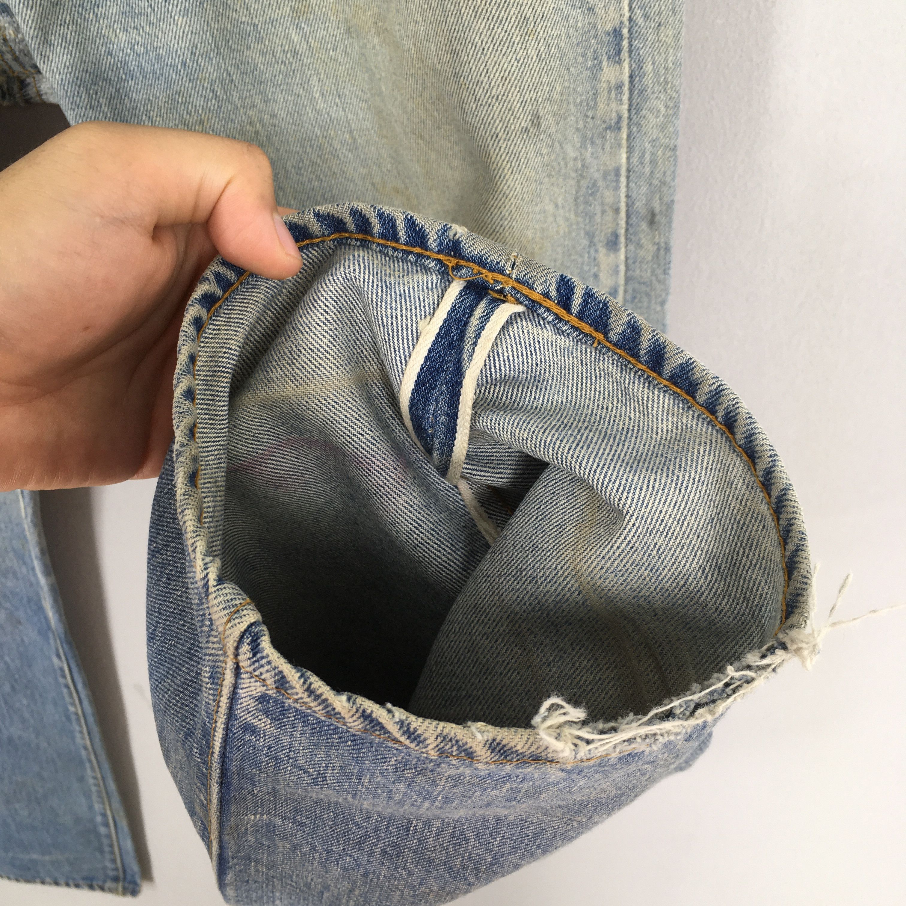 Levi's Size 31x29 Vintage 70s Levi's 501 Selvedge Jeans S1901 Size US 31 - 5 Thumbnail