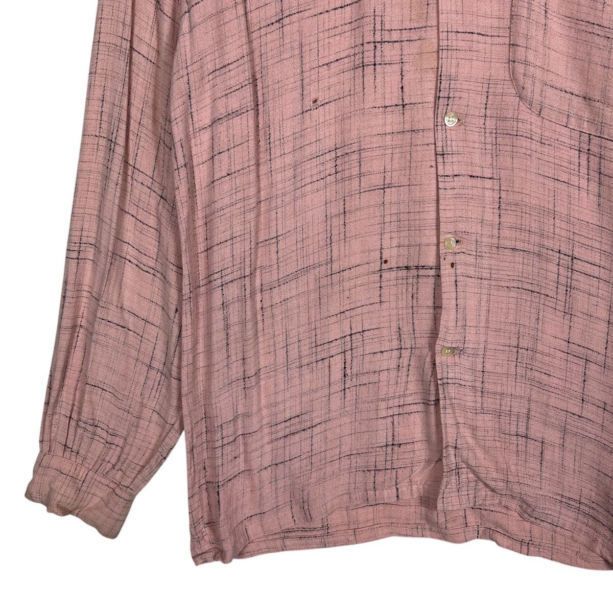 Japanese Brand 90s Vintage Cream Soda Rayon Long Sleeve Button Shirt Size US M / EU 48-50 / 2 - 7 Thumbnail