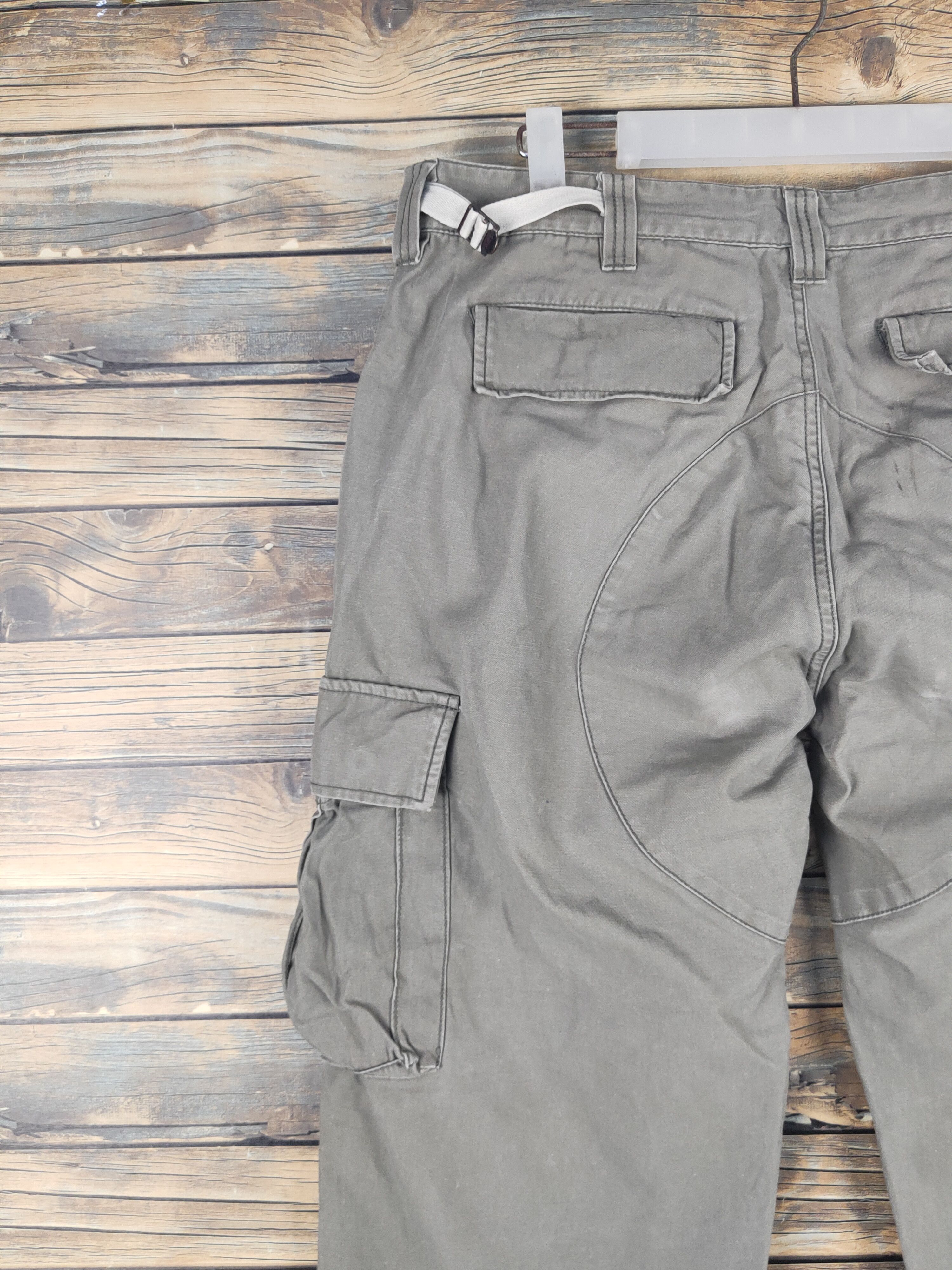 Global Work DL Global Work Green Faded Multipocket Cargo Pants #1520 Size US 34 / EU 50 - 8 Thumbnail