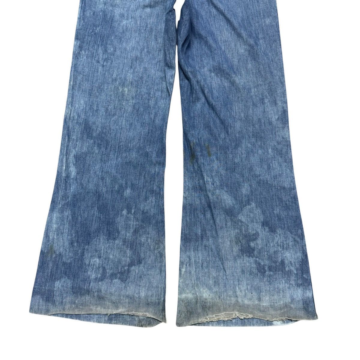 Vintage Vintage 80s US Navy Seafarer Denim Flare Pant Distressed Size US 32 / EU 48 - 12 Thumbnail