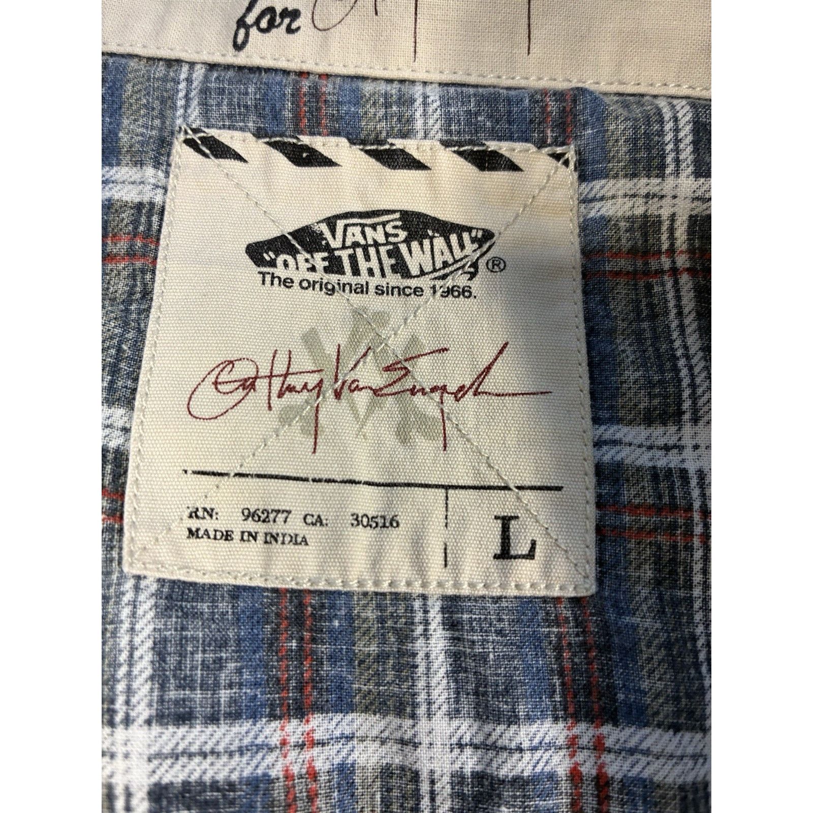 Vans Vans Men Plaid Shirt L Grunge Skater Y2K Anthony Van Engelen Size US L / EU 52-54 / 3 - 17 Thumbnail