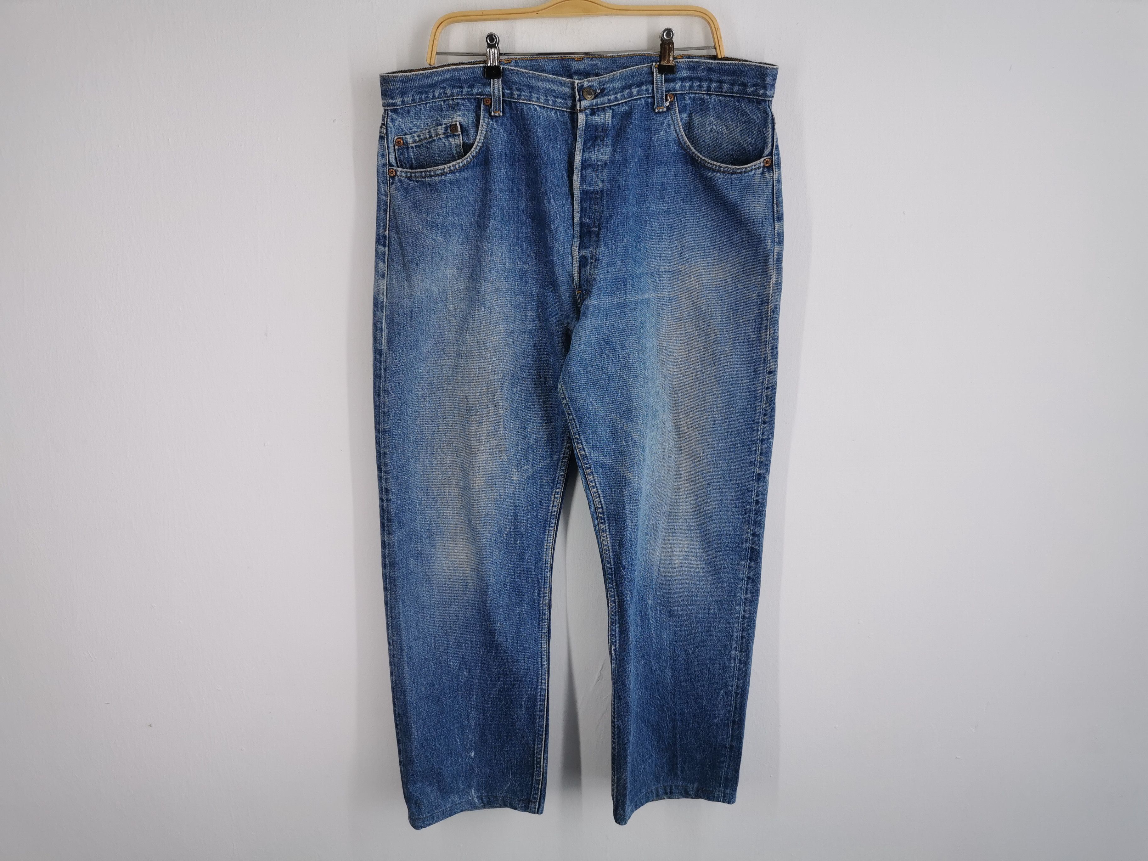 Levi's Vintage 90s Levis Lot 501 Denim Made In USA Size 37/42x34 Size US 37 - 1 Thumbnail