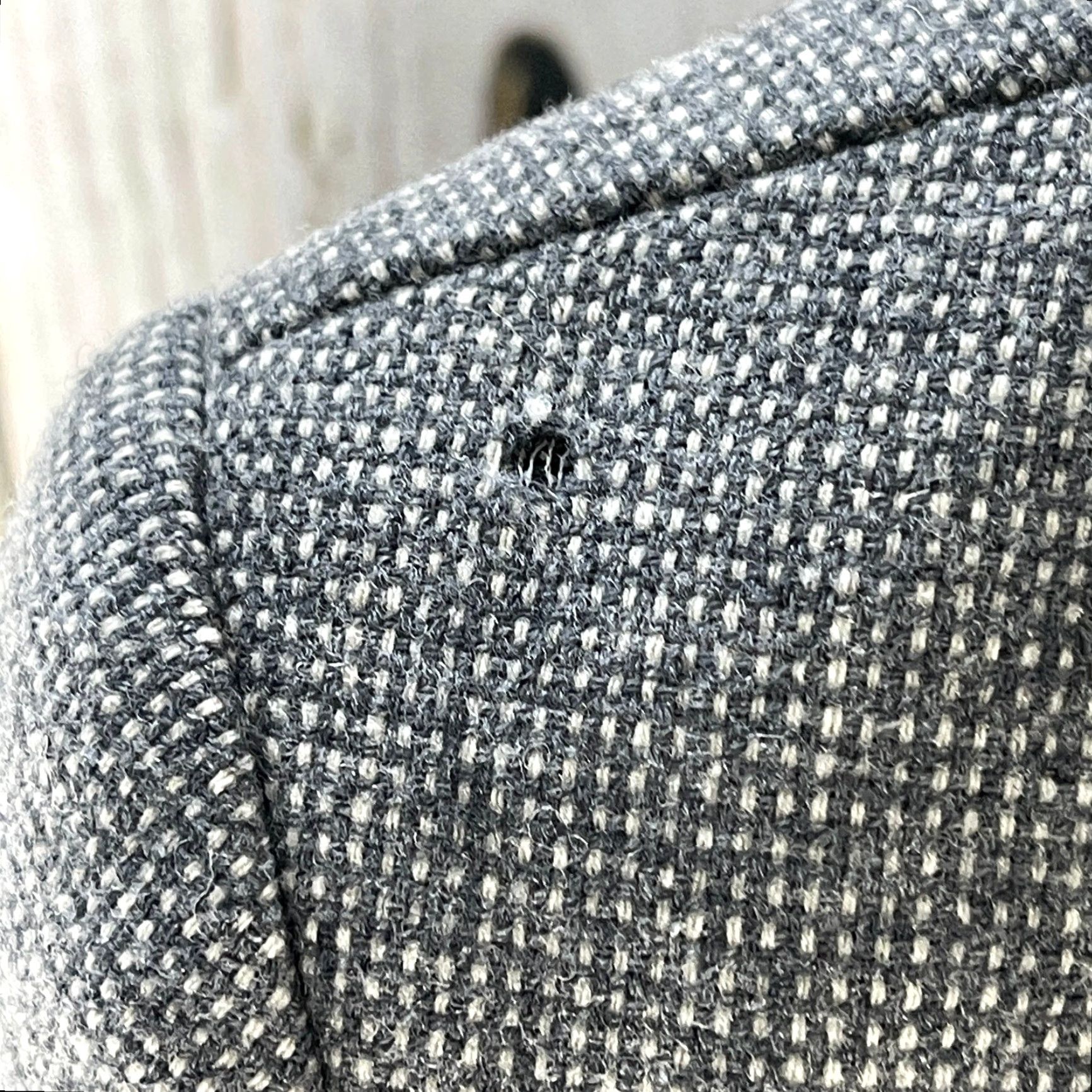 Pendleton VINTAGE Pendleton Blazer Jacket Womens 14 Gray 100% Wool Hole Shoulder Shirt Size XL / US 12-14 / IT 48-50 - 3 Thumbnail