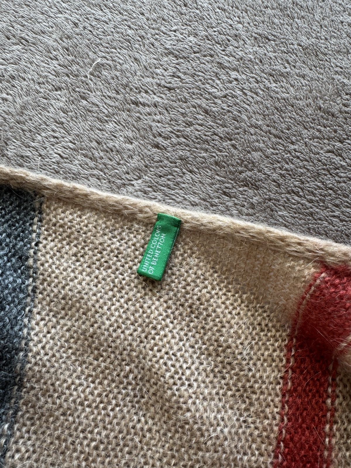 Japanese Brand Benetton Mohair Jumper burberry if6was9 Junya Watanabe cdg Size L / US 10 / IT 46 - 3 Thumbnail