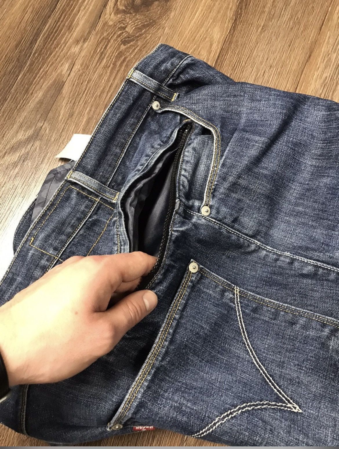 Levi's Levis Engineered Denim Pants jeans Zip Pocket Size US 33 - 9 Thumbnail
