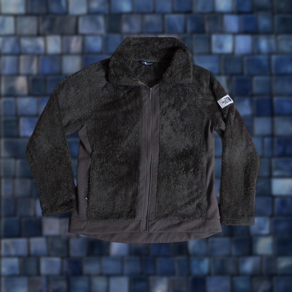 The North Face The North Face TNF Osito Green Fuzzy Fleece Zip Outdoor Hiking Jacket Womens L Size L / US 10 / IT 46 - 1 Thumbnail